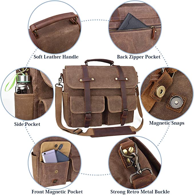 NUBILY Ledertasche Detail - Messenger-Bags